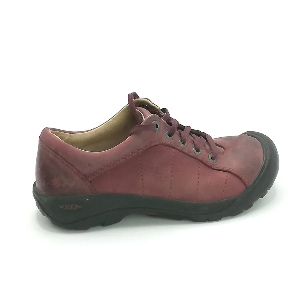 Keen Shoes‎ Womens Sneakers Presidio Red Burgundy Leather Lace Up 7